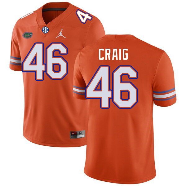 Florida Gators #46 Hayden Craig College Football Jerseys Stitched-Orange